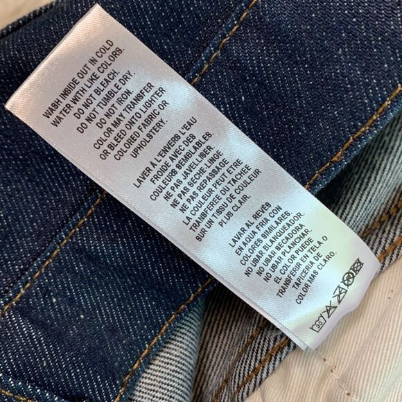 FRAME le Italien Wide Crop Italian rigid denim 100% cotton made in Italy sz 27 - Picture 9 of 12